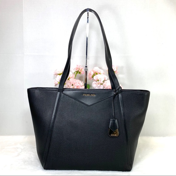 whitney large leather tote